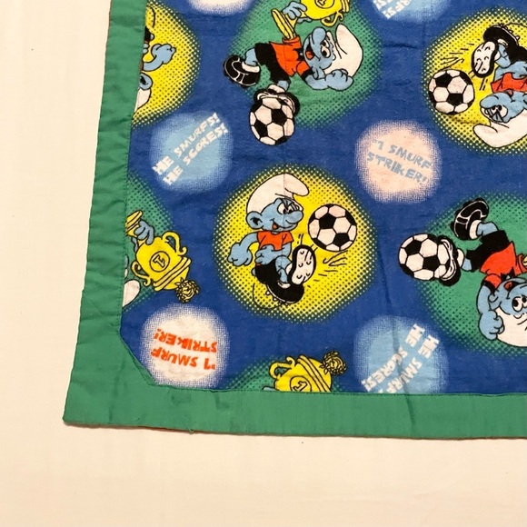 Patchwork Quilt Homemade Smurfs Little Mermaid Clifford - Picture 14 of 16